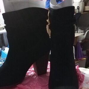 Chinese Laundry Black Heeled Boots